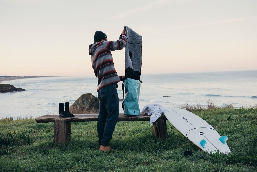 Buy a Vissla wetsuit and receive a free wetsuit dry bag 