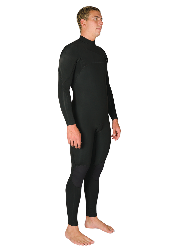 7 Seas 4-3 Full Chest Zip Wetsuit- No Logos