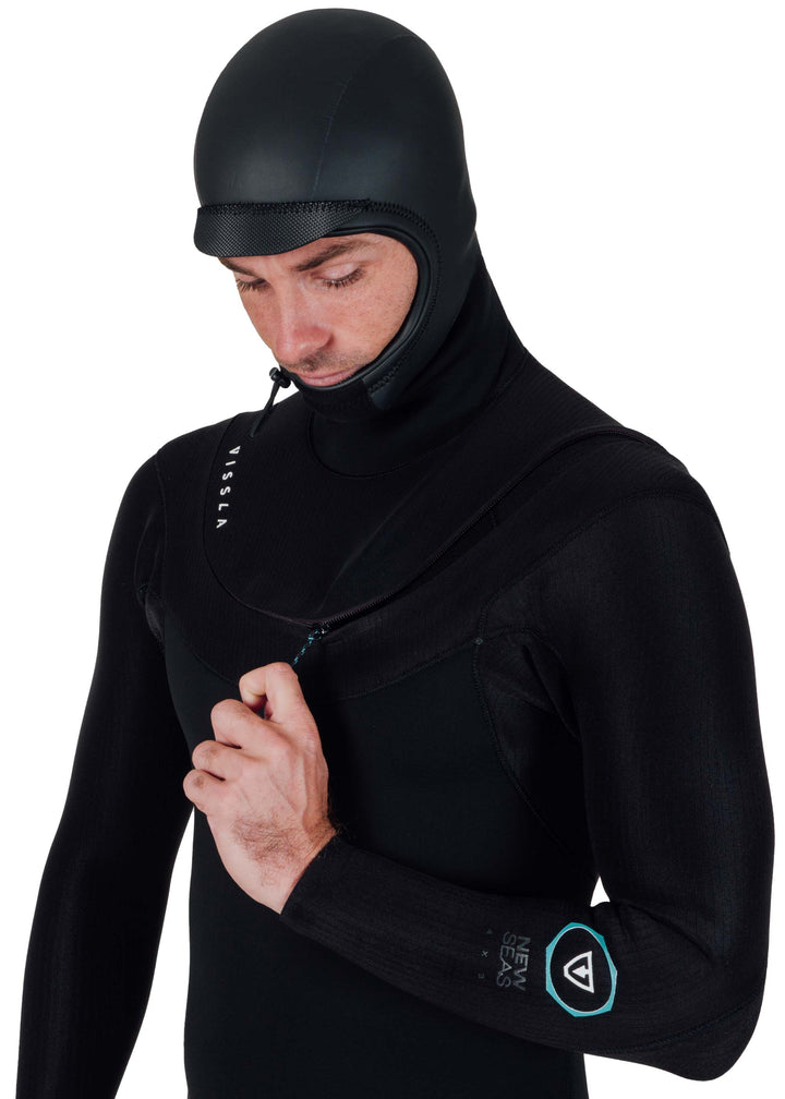 New Seas 4-3 Hooded U-Zip Wetsuit