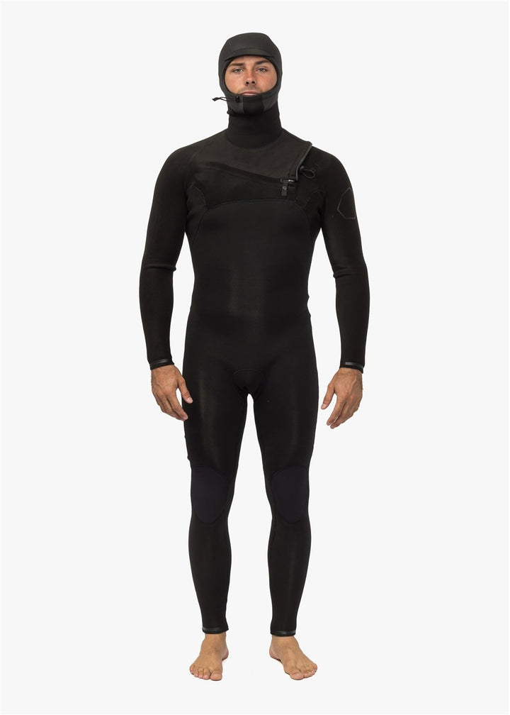 High Seas II 4-3 Full Hooded Chest Zip Wetsuit