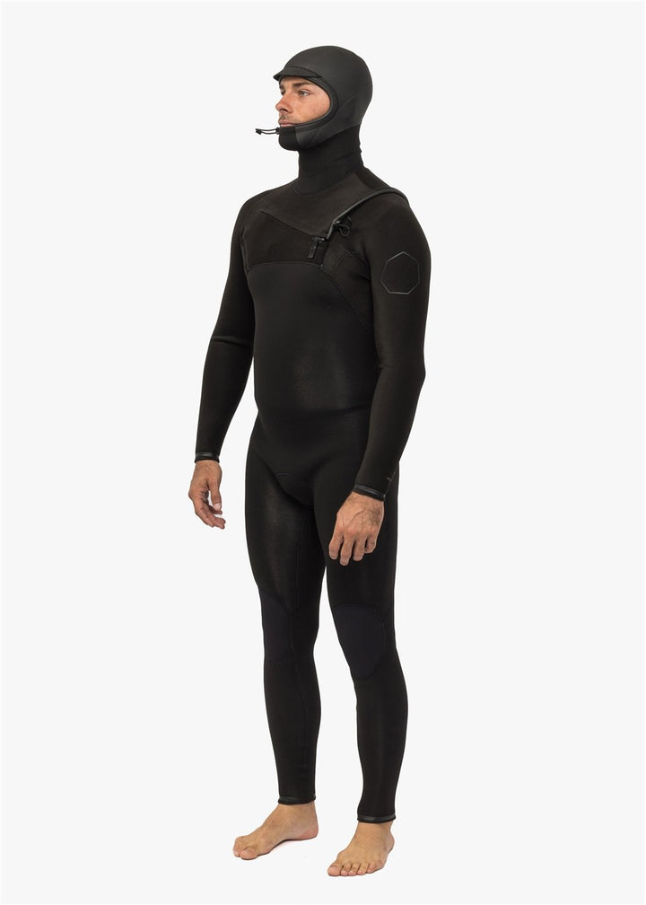 High Seas II 4-3 Full Hooded Chest Zip Wetsuit