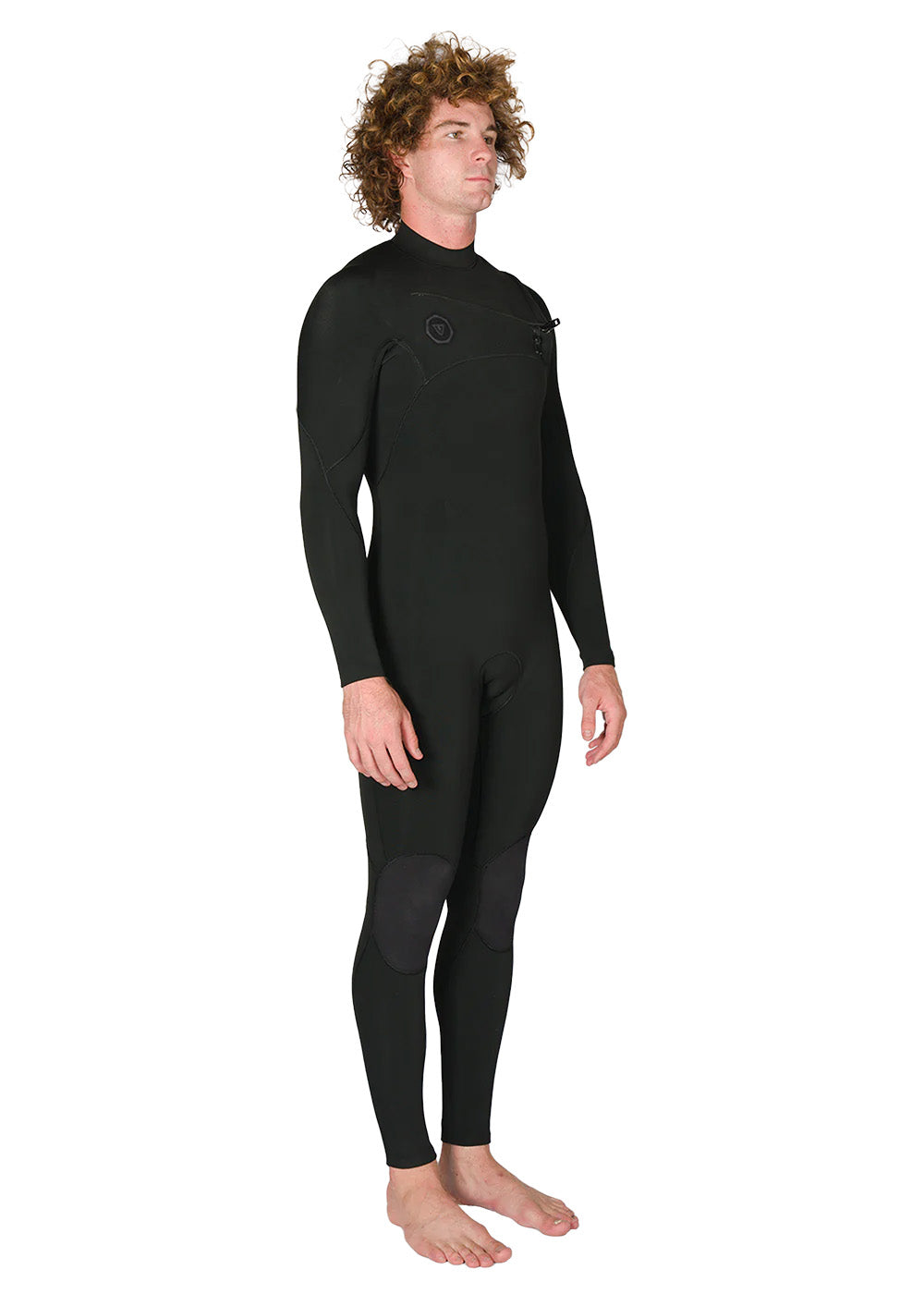 7 Seas 4-3 Full Chest Zip Wetsuit- Tonal Logos