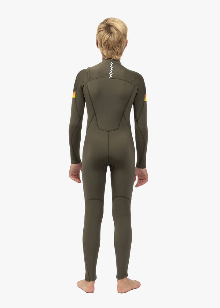 7 Seas Boys Raditude 3-2 Full Chest Zip Wetsuit