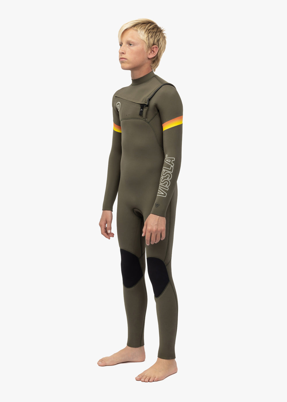 7 Seas Boys Raditude 3-2 Full Chest Zip Wetsuit