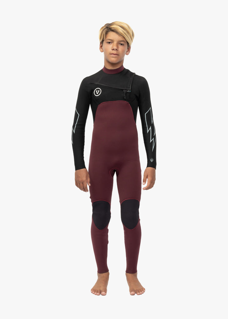 Vissla Boy's Wetsuit | 7 Seas 4-3 Bolt Chest Zip Full Suit