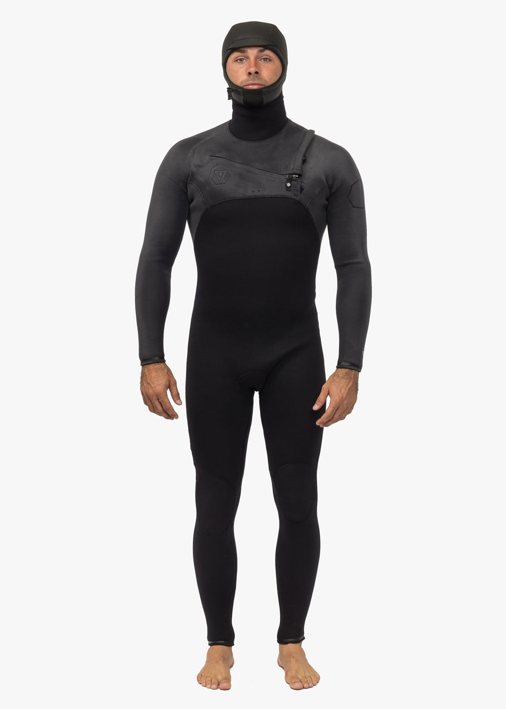 Vissla Men's Wetsuit | 4-3 High Seas ll Chest Zip Full Hooded Suit ...